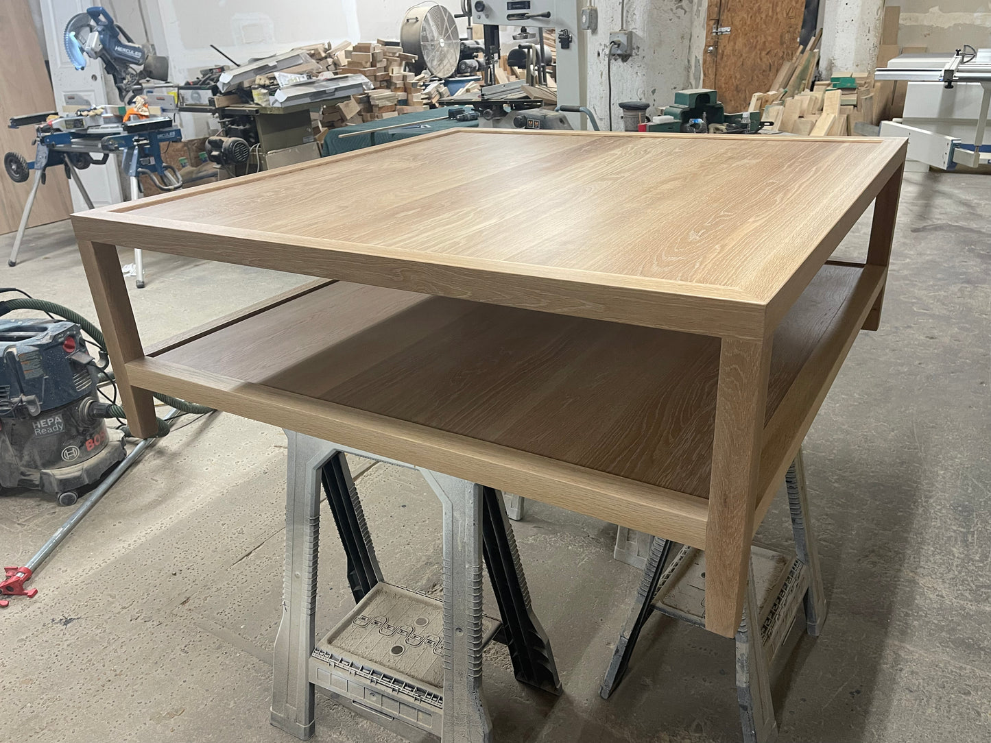 White oak coffee table